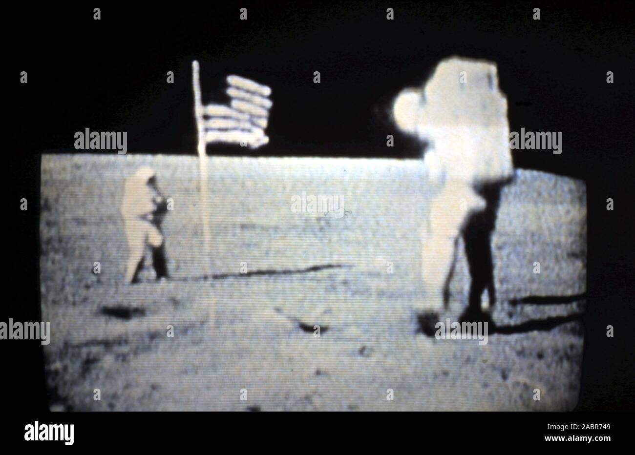 Apollo16-Young-Duke-Flag-Teleclip.jpg Stock Photo