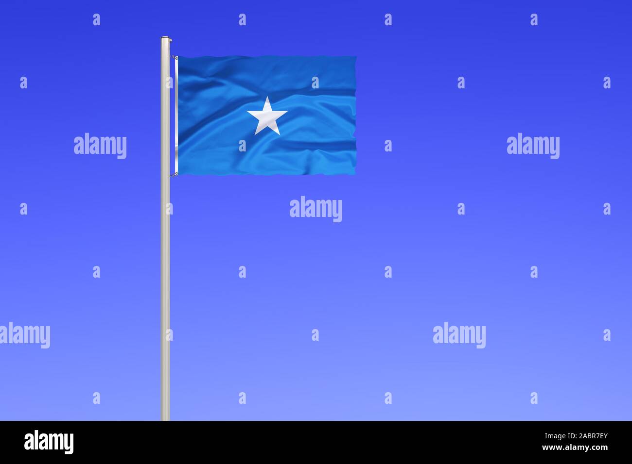 Flagge von Somalia, Ostafrika, Afrika Stock Photo
