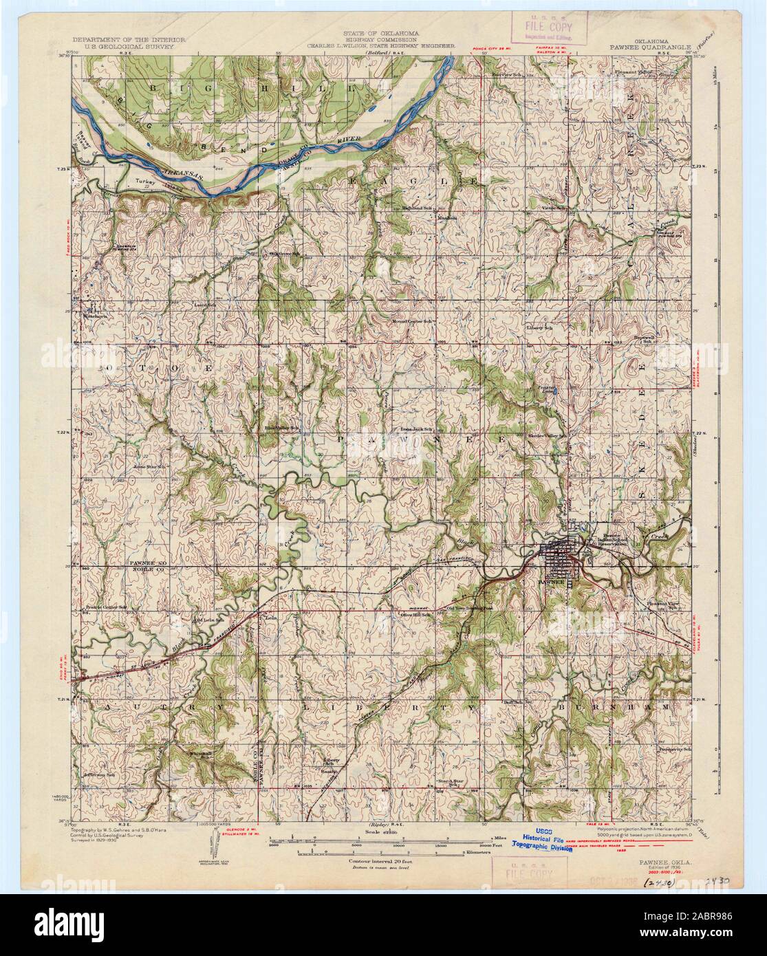 Map of pawnee oklahoma hires stock photography and images Alamy
