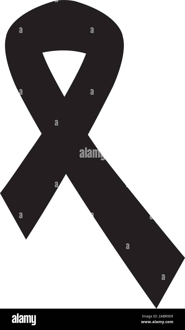 silhouette of ribbon campaign isolated icon Stock Vector Image & Art ...