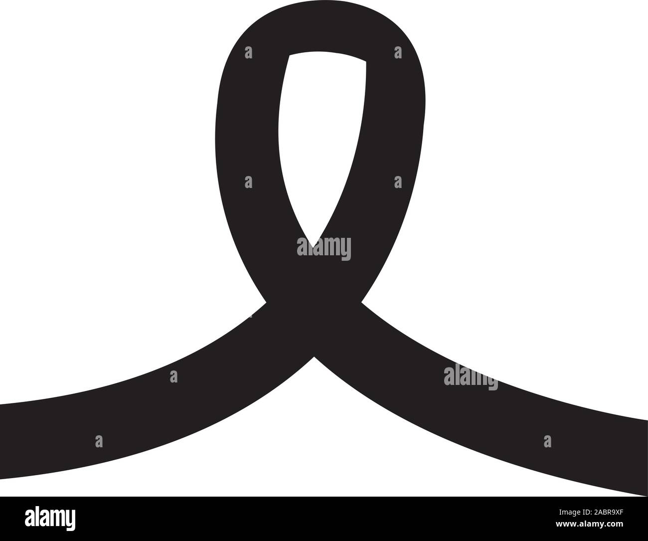 silhouette of ribbon campaign isolated icon Stock Vector Image & Art ...