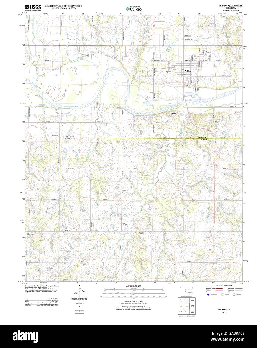 Map of perkins hires stock photography and images Alamy