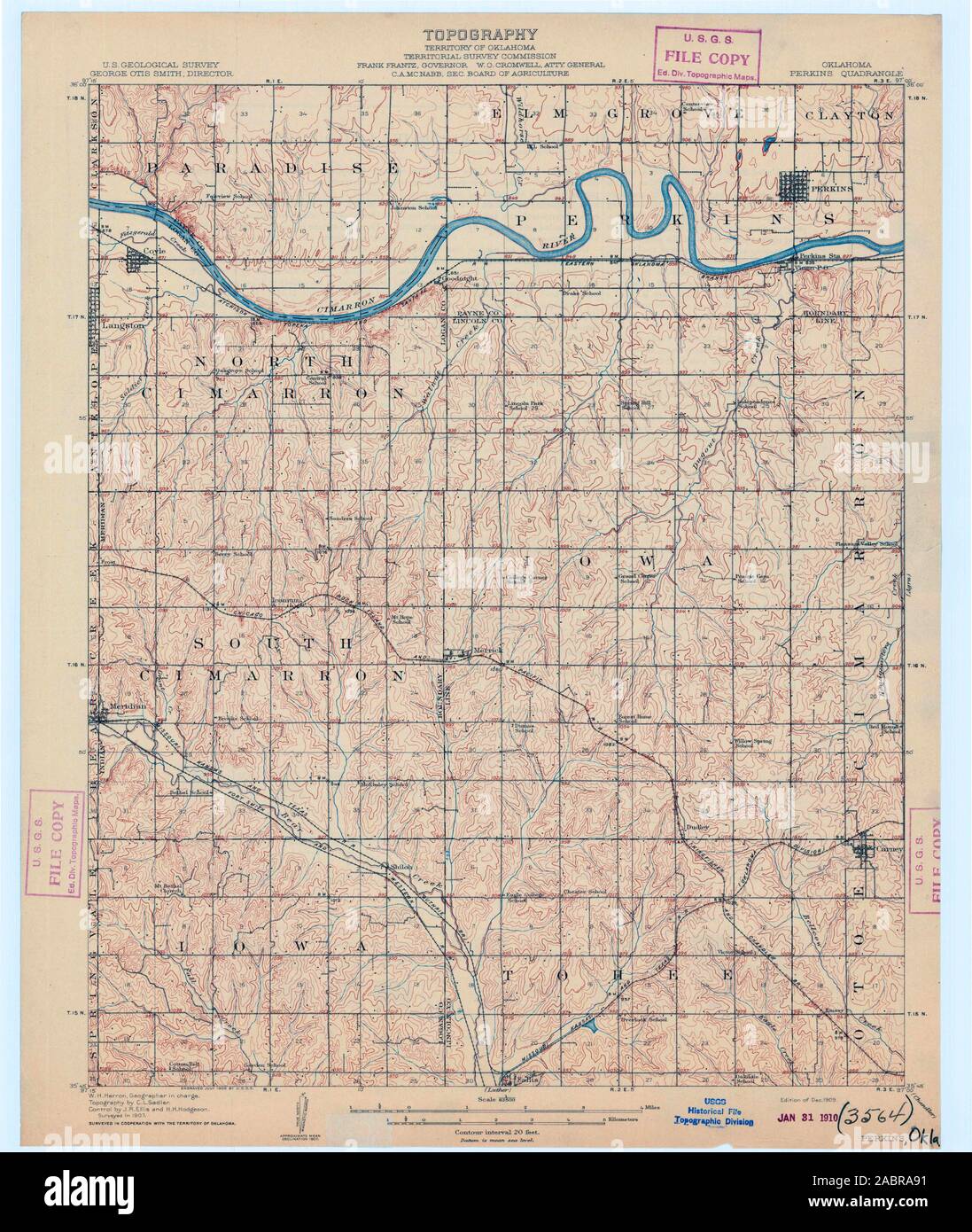 Perkins oklahoma map hires stock photography and images Alamy