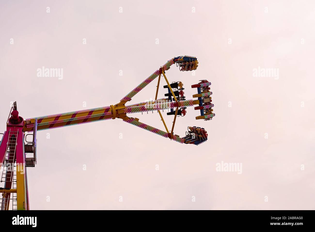 A thrill ride high in the sky at a country show Stock Photo - Alamy