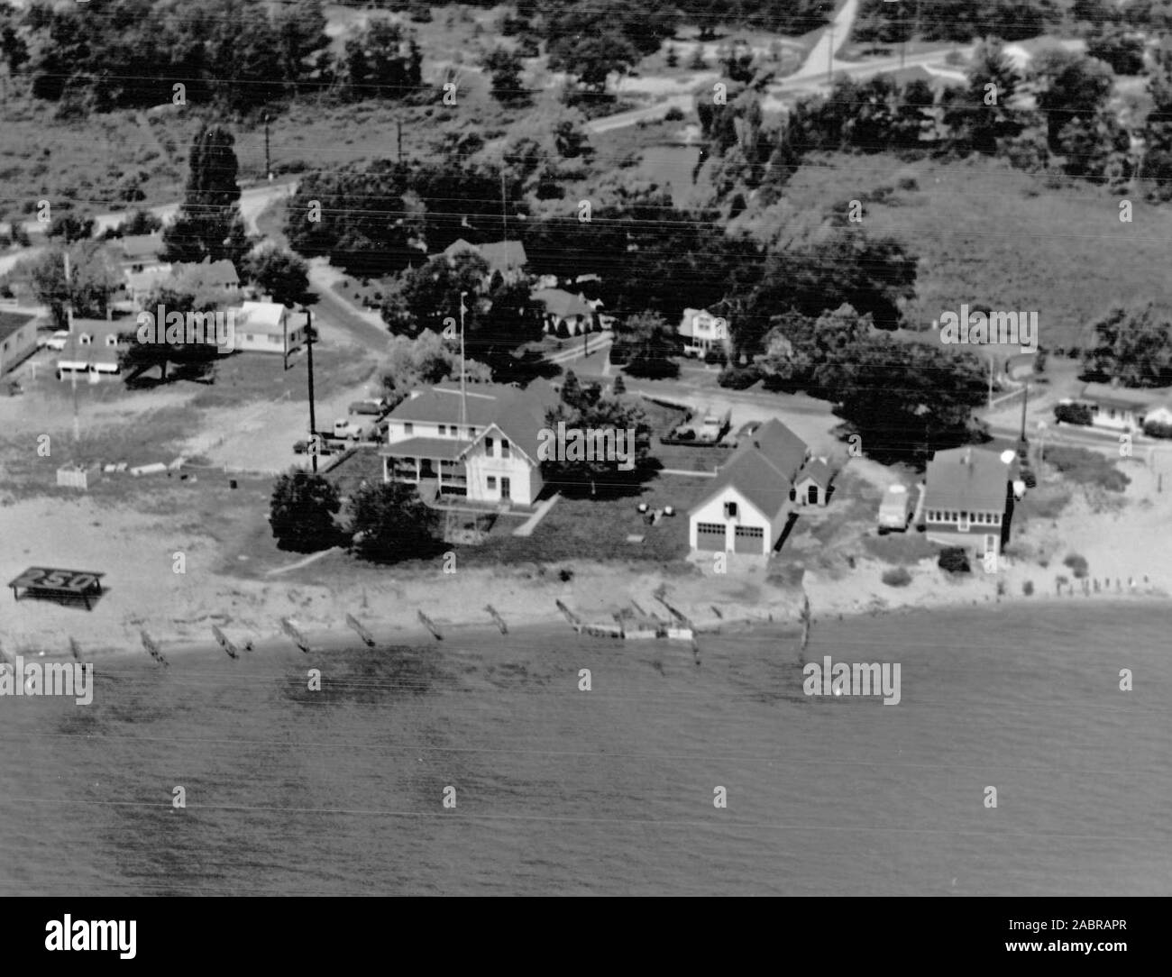 Great lakes michigan aerial Black and White Stock Photos & Images Alamy