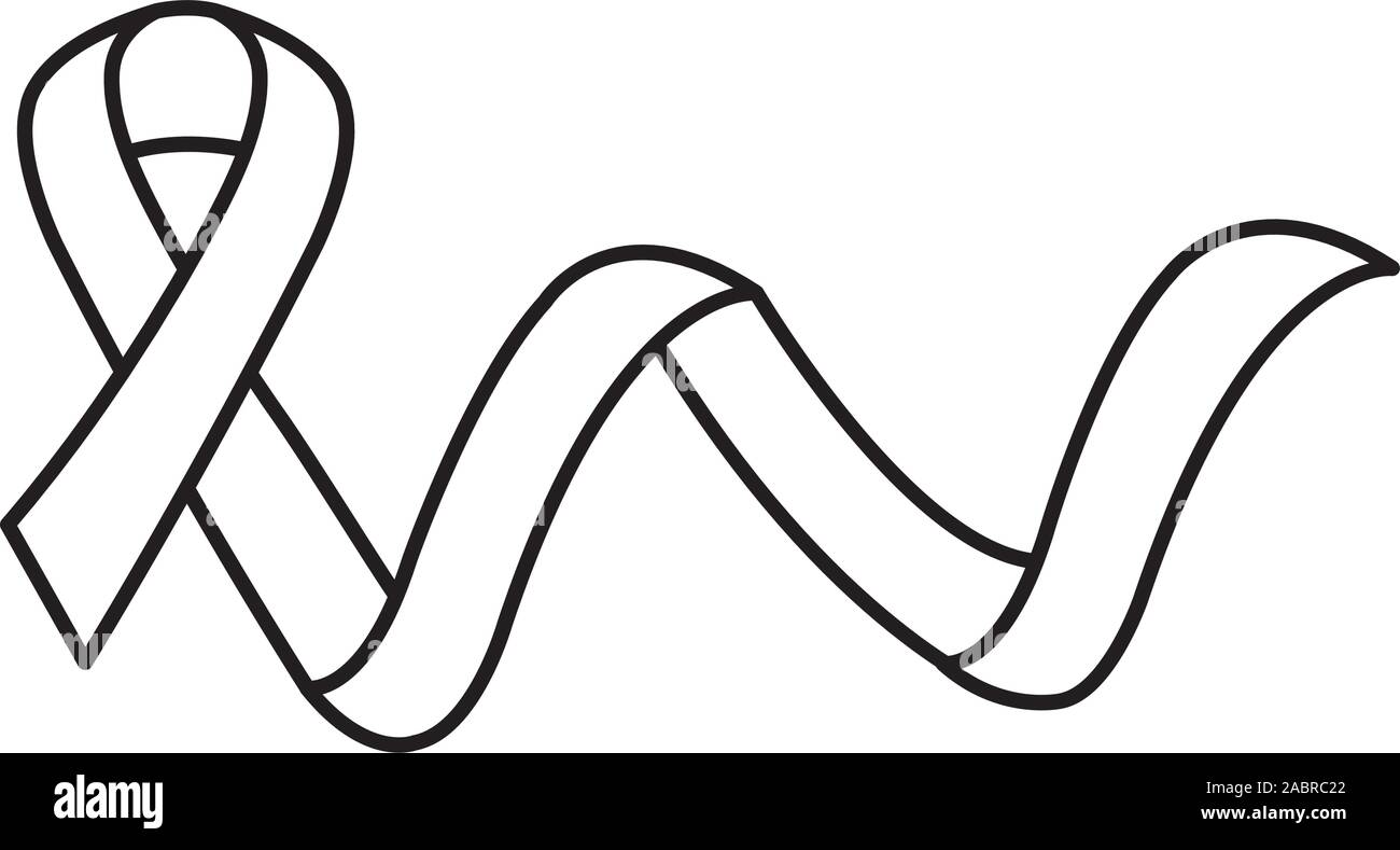 ribbon campaign line style icon Stock Vector Image & Art - Alamy