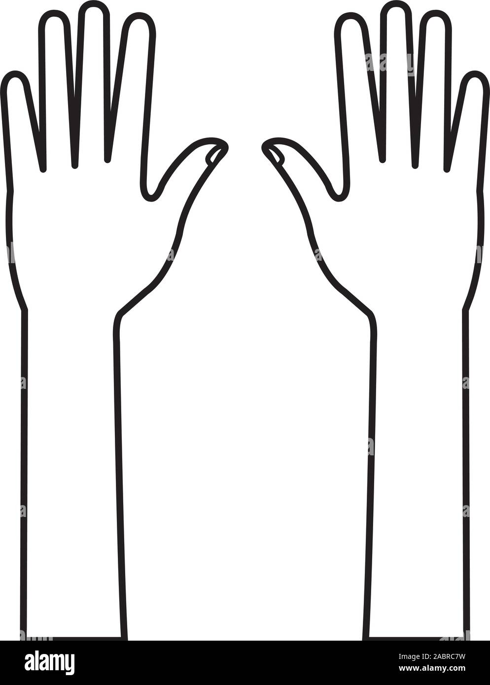 hands person human line style icon Stock Vector Image & Art - Alamy
