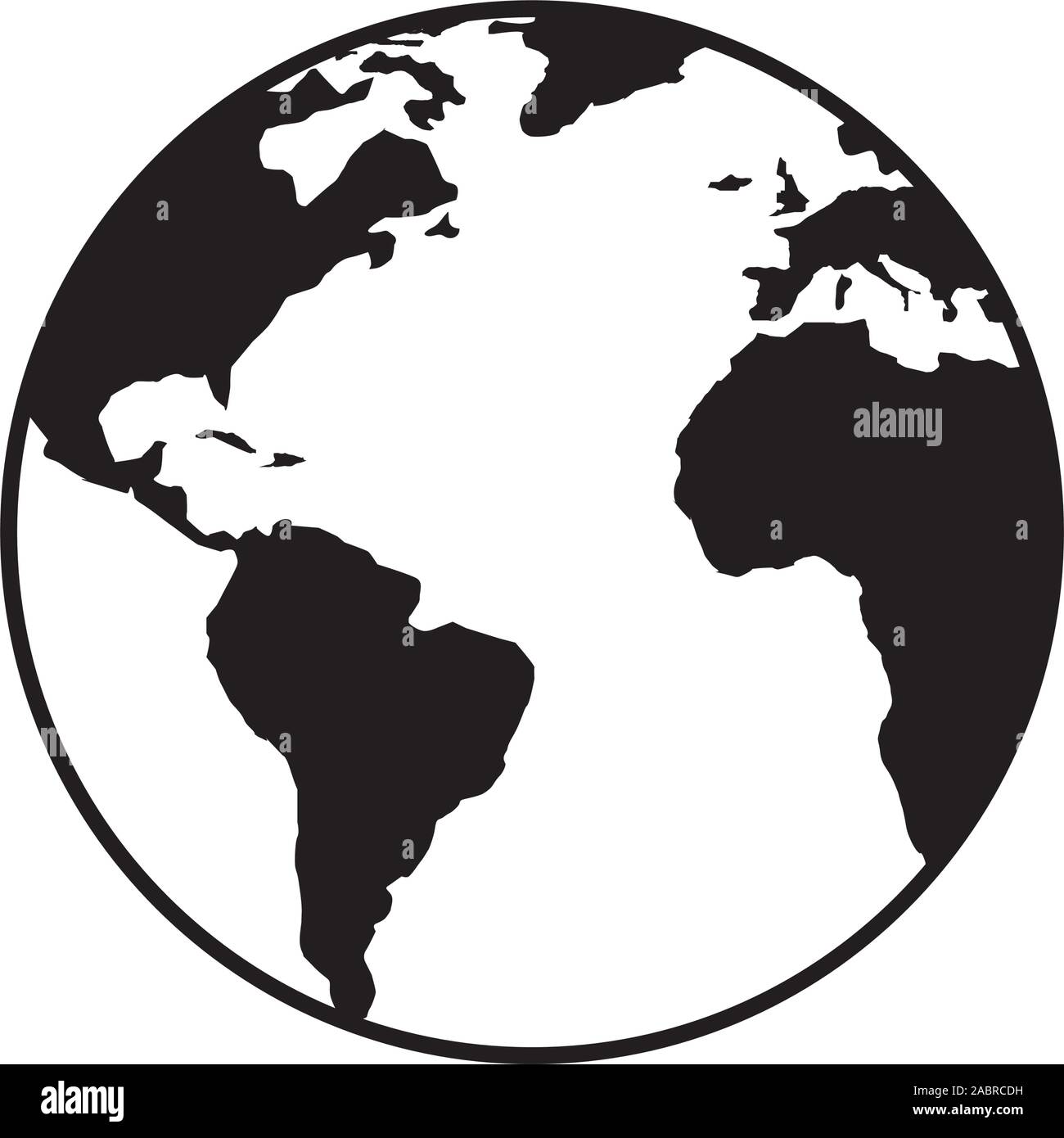 world planet earth line style icon Stock Vector Image & Art - Alamy