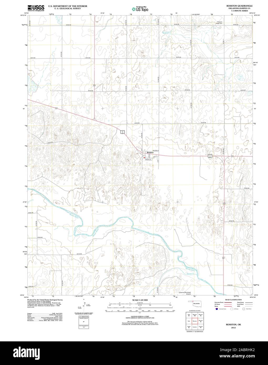 Map of rosston hires stock photography and images Alamy