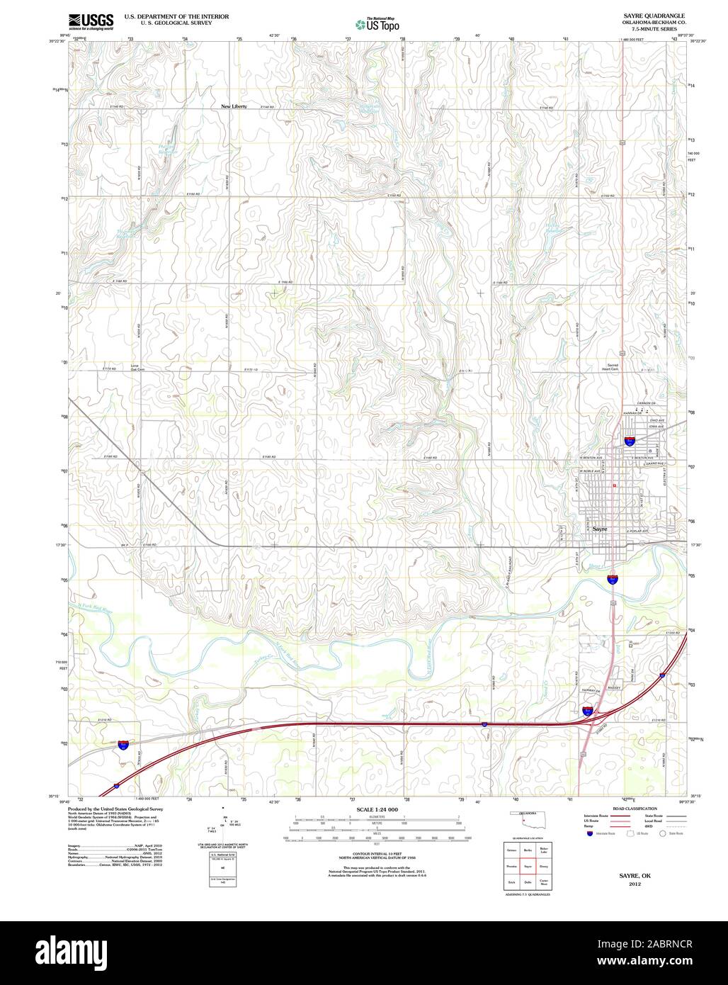 Map of sayre hires stock photography and images Alamy