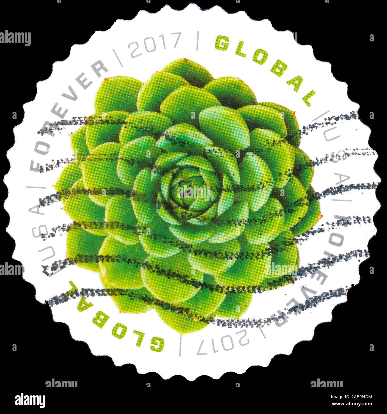 Free: 20 USPS Global Forever Stamps Green Succulent (2 Sheets of