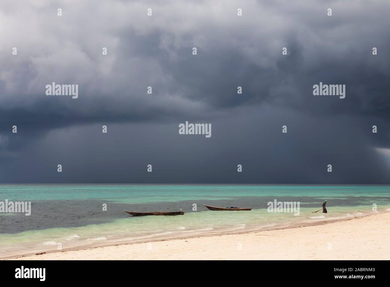 beach shots at Kendwa beach in Zanzibar Stock Photo