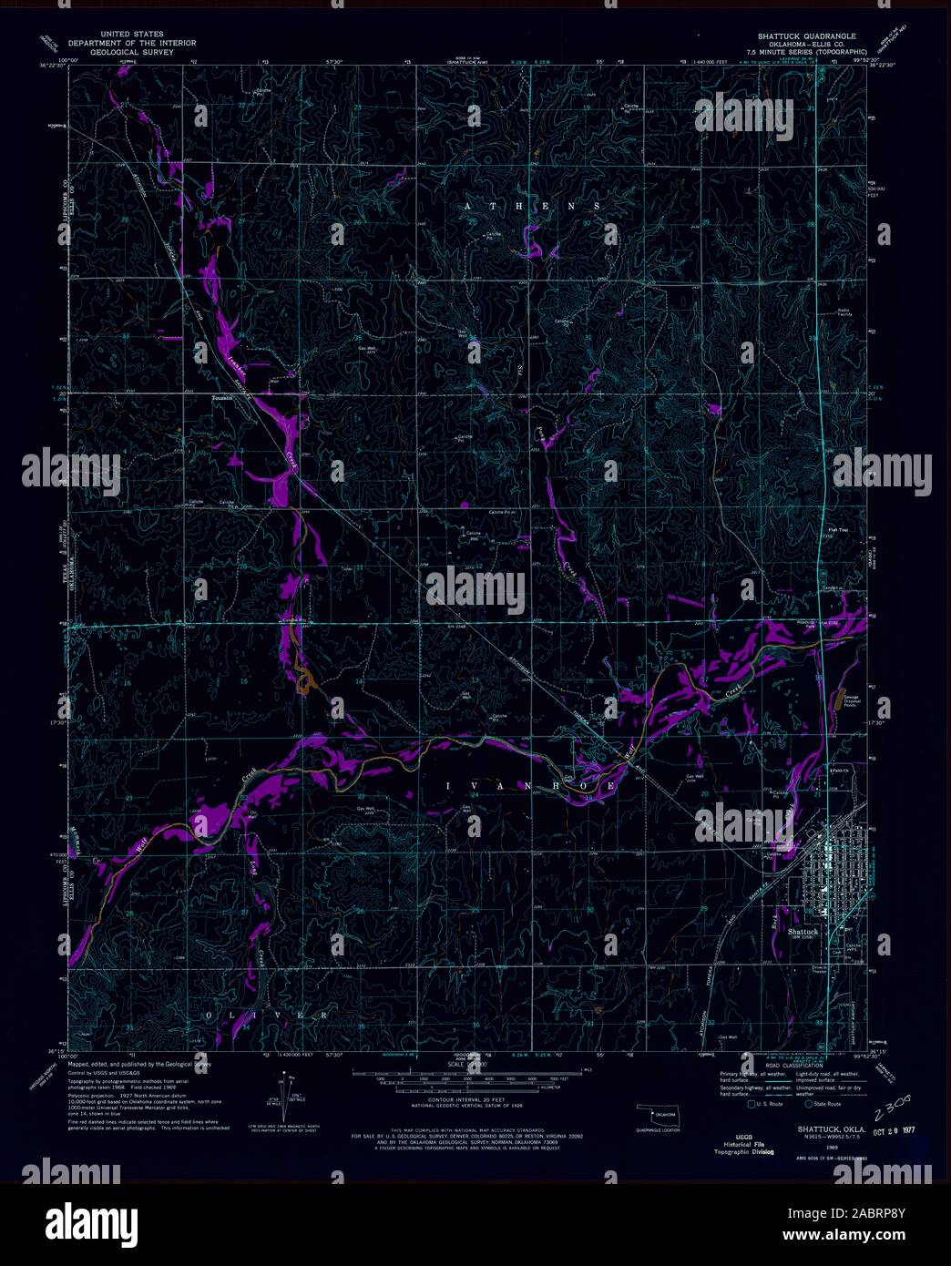 Map of shattuck oklahoma hires stock photography and images Alamy