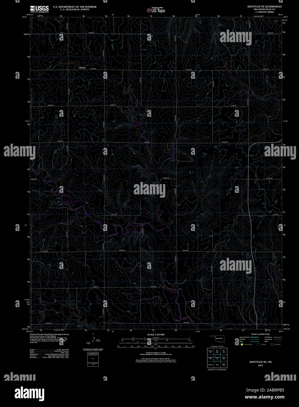 Shattuck oklahoma map hires stock photography and images Alamy