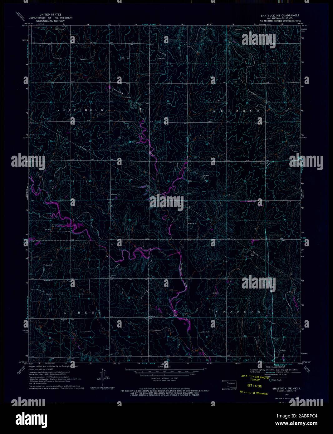 Map of shattuck oklahoma hires stock photography and images Alamy