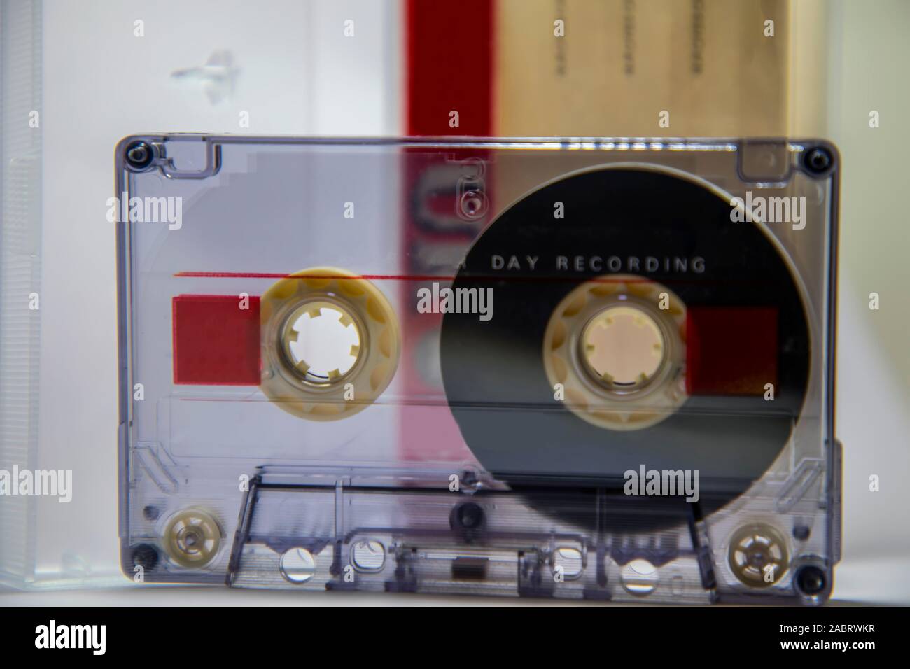Cassette tape isolated on white background Stock Photo - Alamy