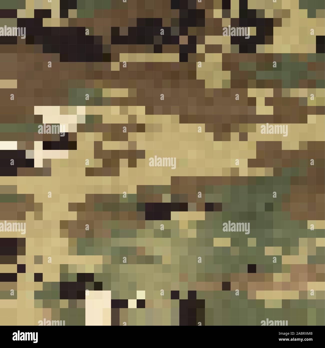 Urban Camouflage Background. Army Military Pattern. Green Pixel Fabric