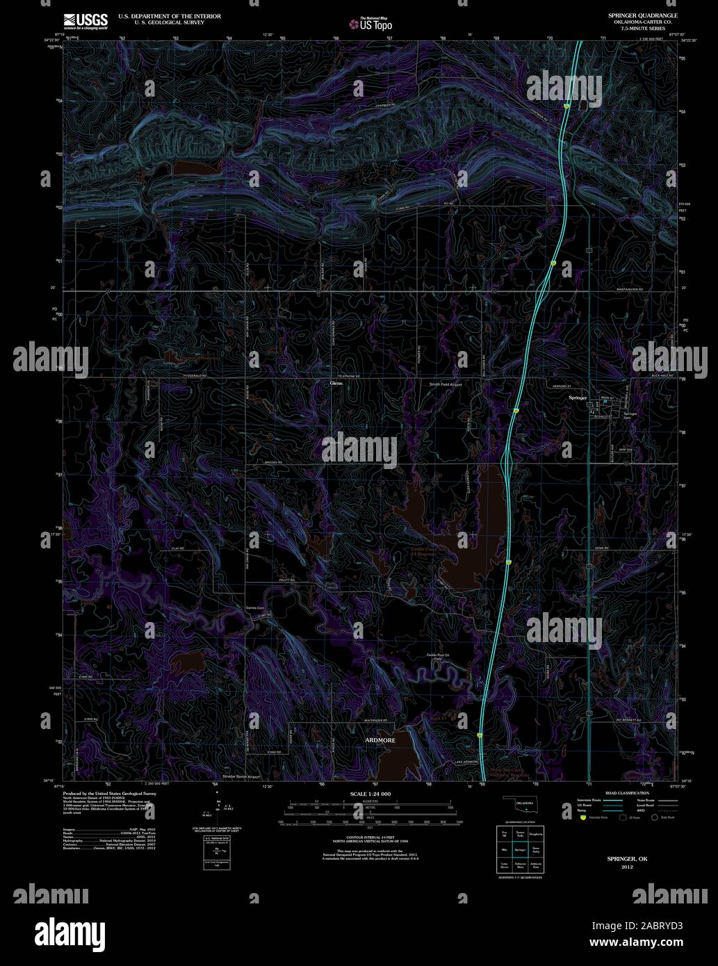 Map of springer hires stock photography and images Alamy