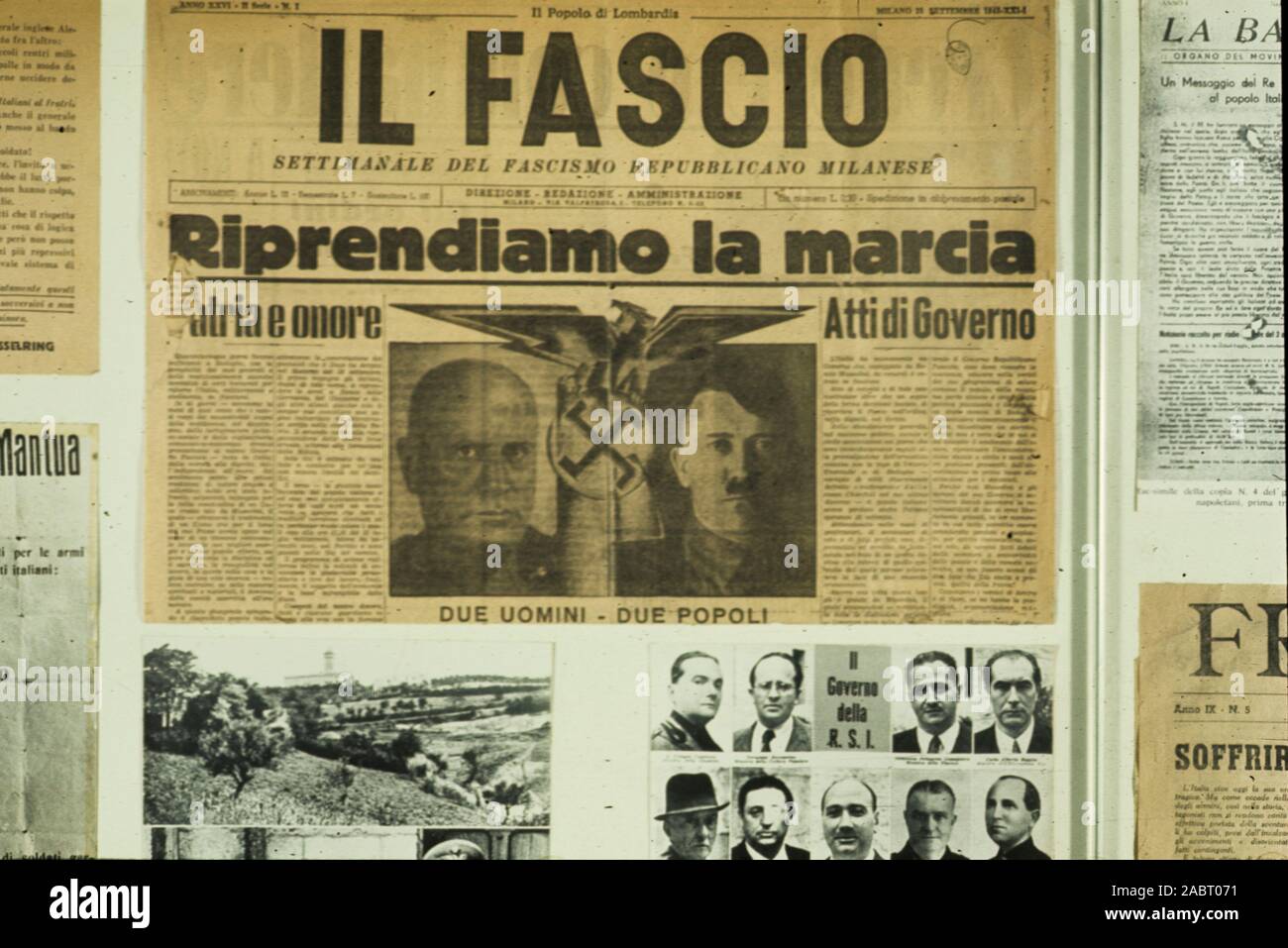 il fascio, weekly of the Milanese republican fascism Stock Photo