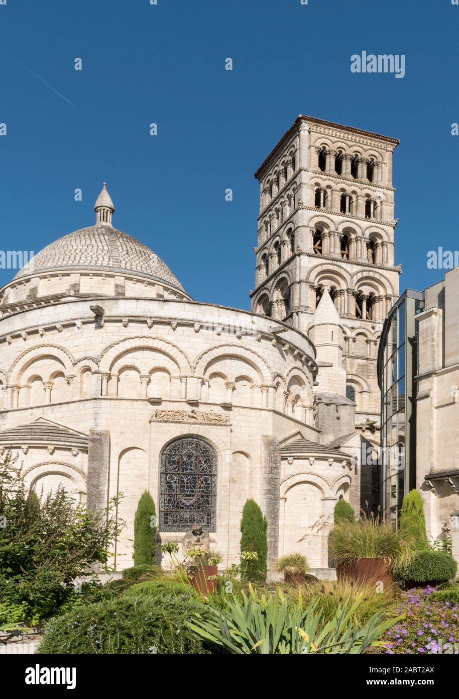 The Romanesque Cathedral of Angouleme, France. Stock Photo