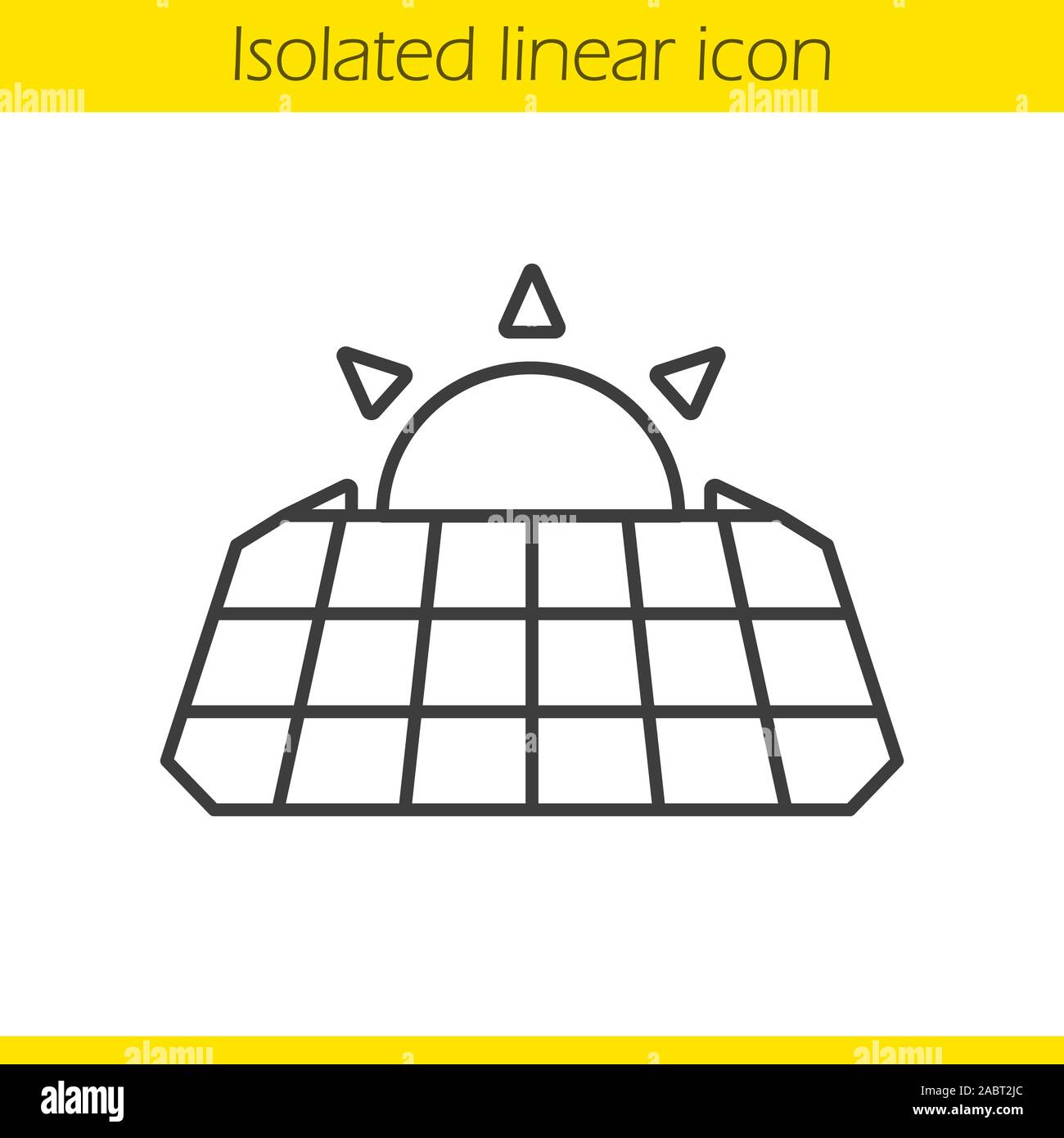 Solar Panel Symbol Drawing
