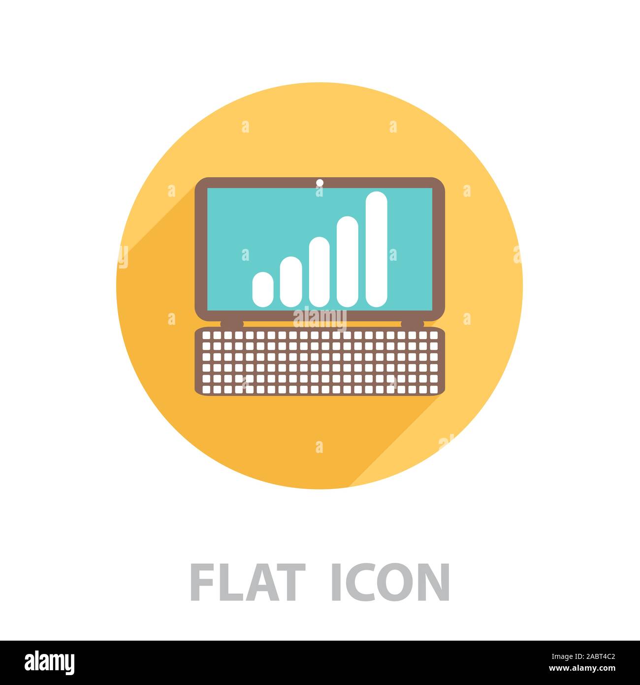 notebook with the schedule icon. vector illustration Stock Vector