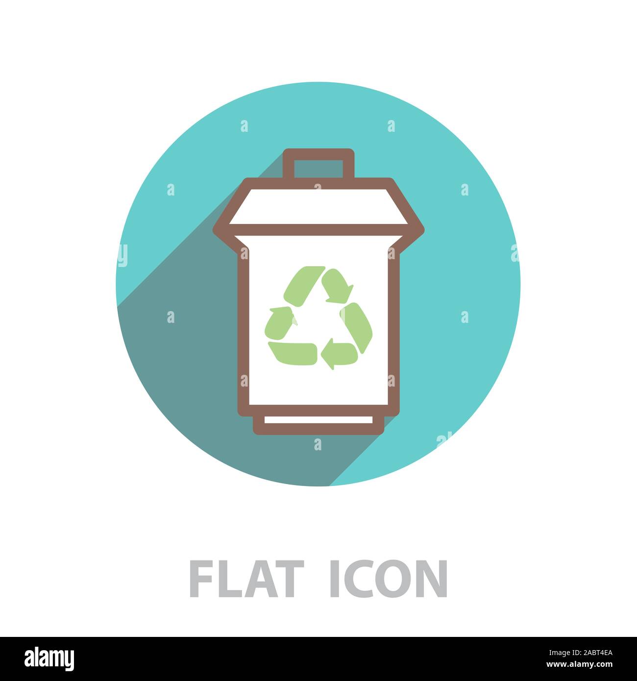trash can with recycling symbol (icon Stock Vector Image & Art Alamy