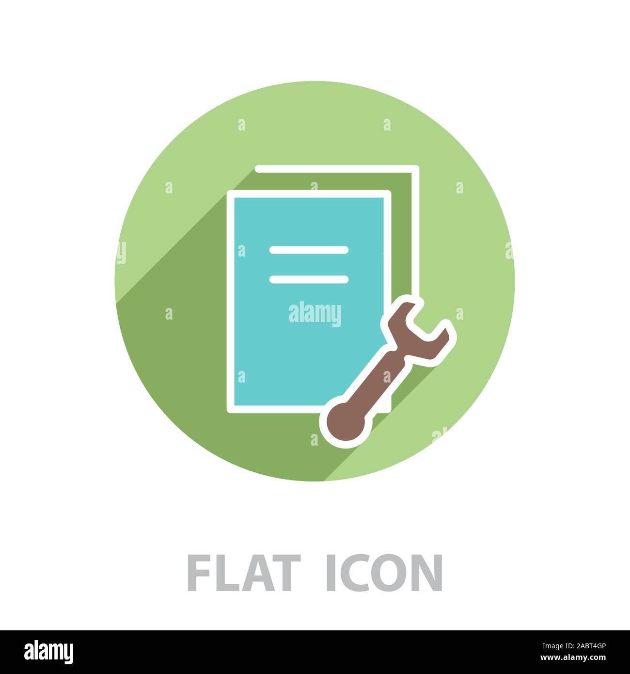 setting data (documents, files, information), the line icon Stock Vector
