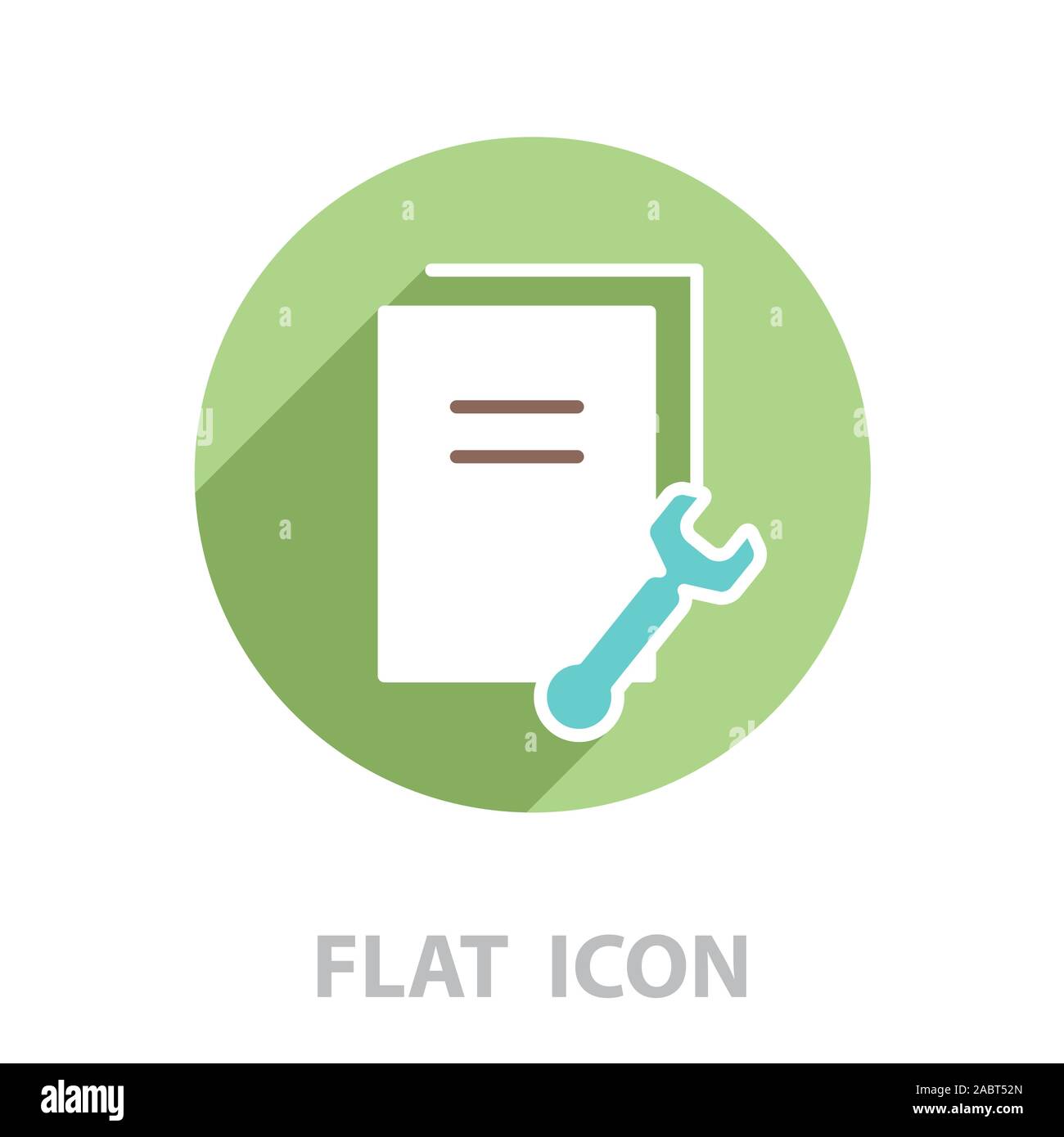 Document Settings Icon. vector illustration Stock Vector