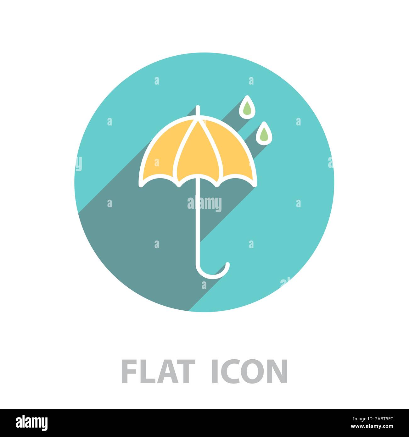 umbrella icon line. vector illustration Stock Vector