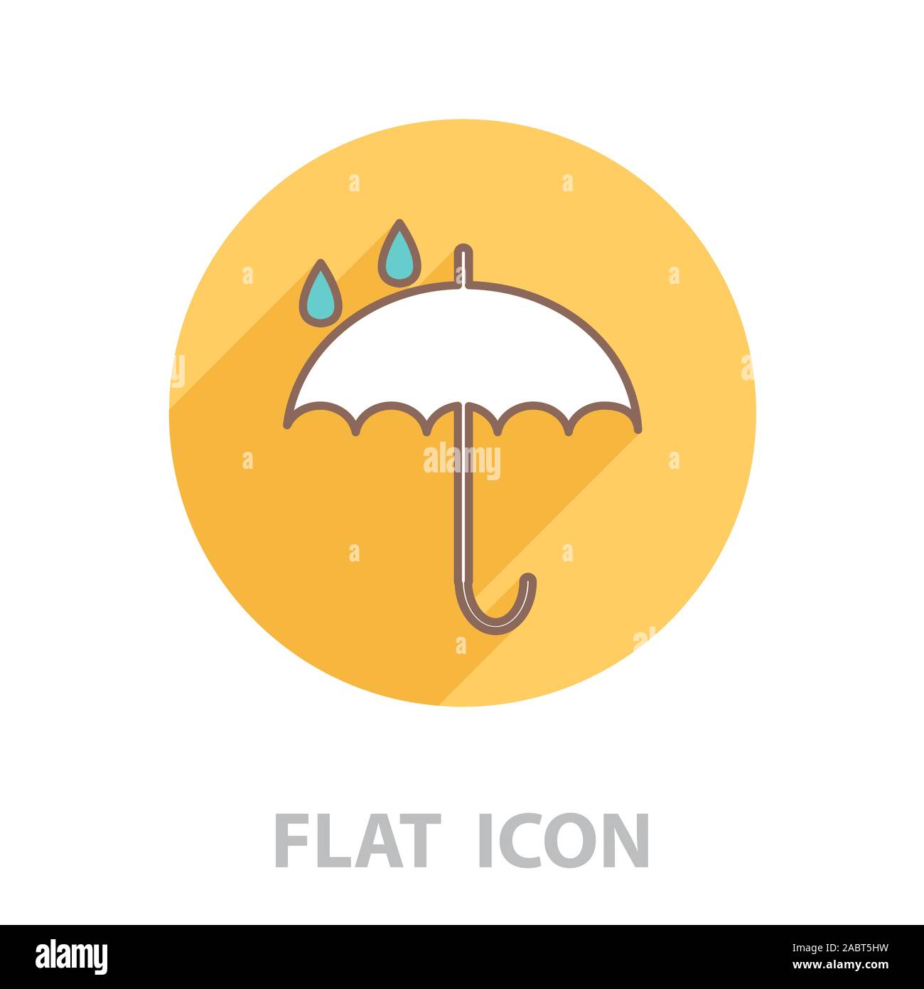 Umbrella line icon. vector illustration Stock Vector Image & Art - Alamy