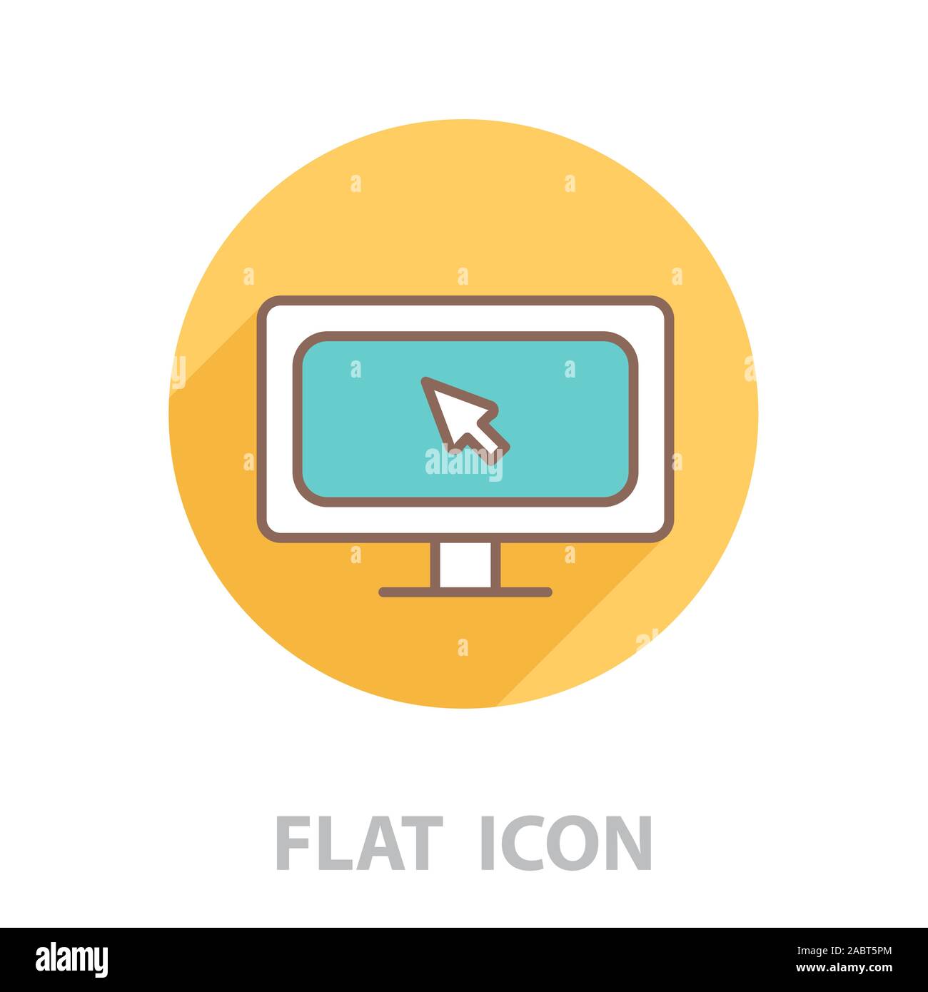 Monitor, linear icon. vector illustration Stock Vector Image & Art - Alamy