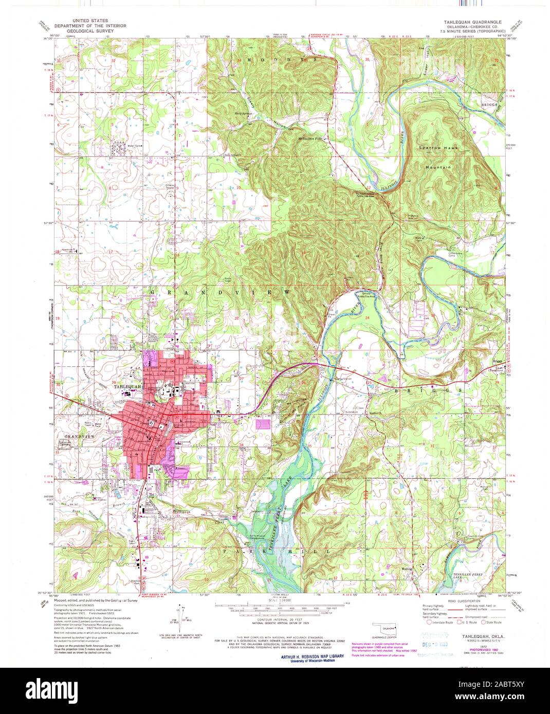 Map of tahlequah hires stock photography and images Alamy