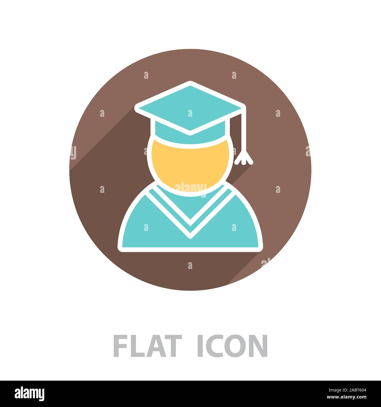 Graduation cap line icon. vector illustration Stock Vector Image & Art ...