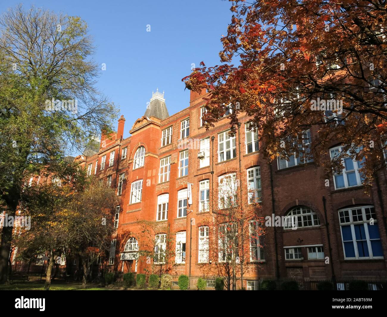 Autumn in Sackville Gardens in the city of Manchester, Cheshire