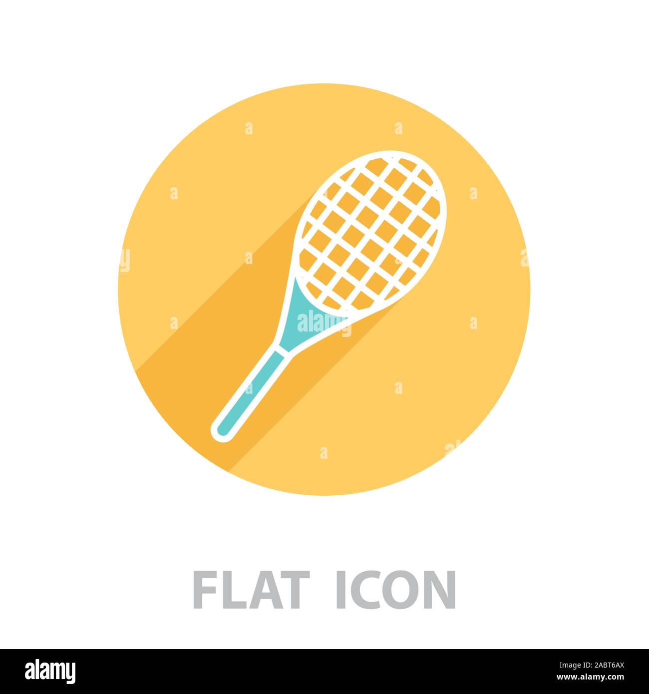 Padel Tennis Racket Icon Vector Illustration Stock Illustration