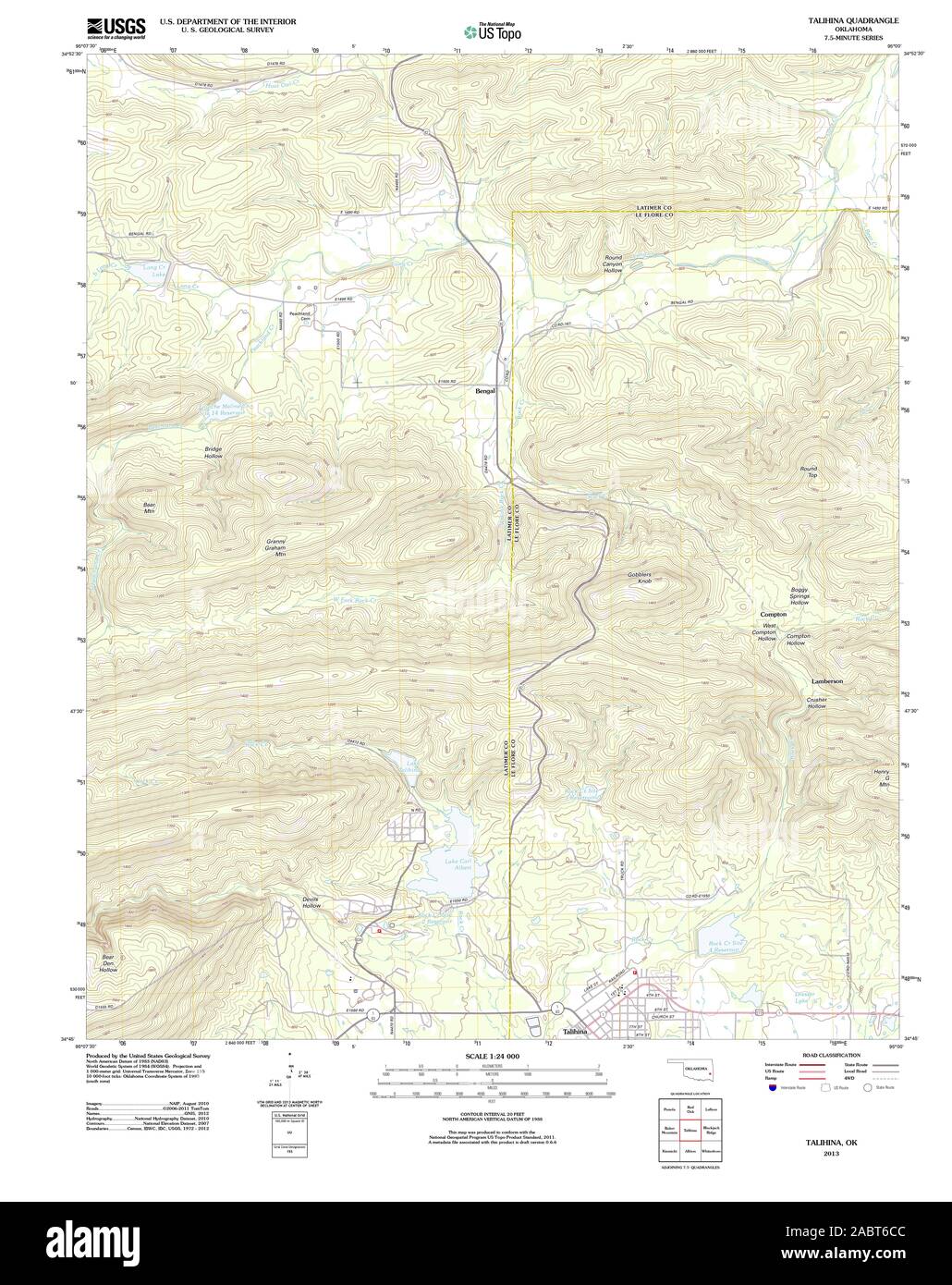 Map of talihina hires stock photography and images Alamy
