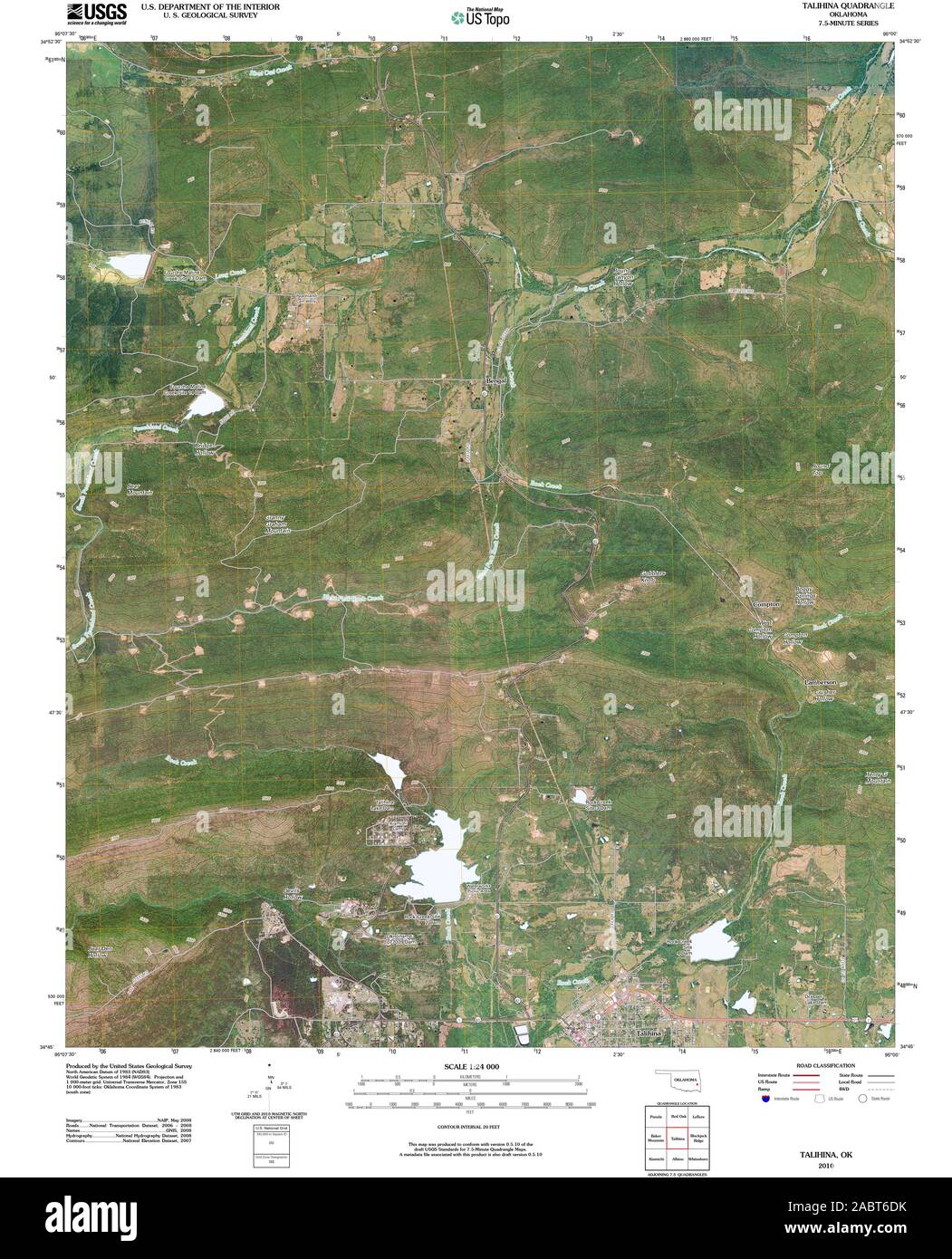 Map of talihina hires stock photography and images Alamy