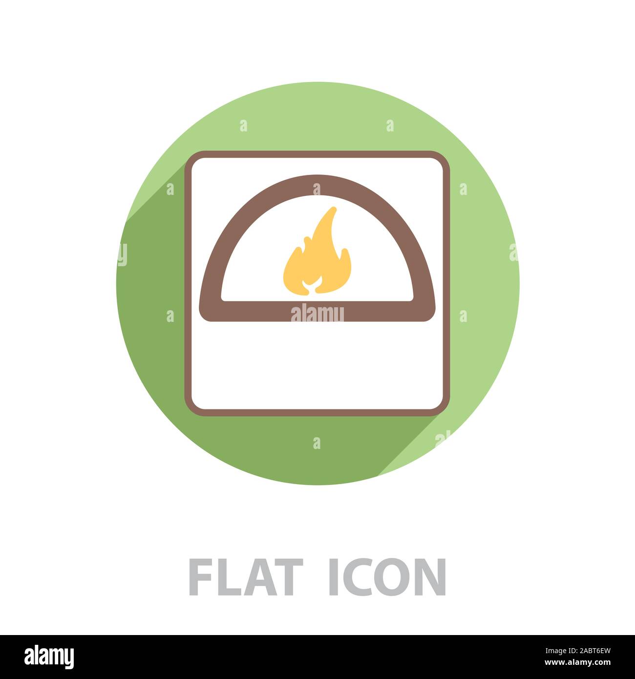 oven line icon. vector illustration Stock Vector