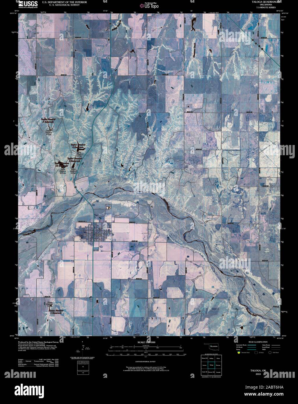 Taloga oklahoma map hires stock photography and images Alamy