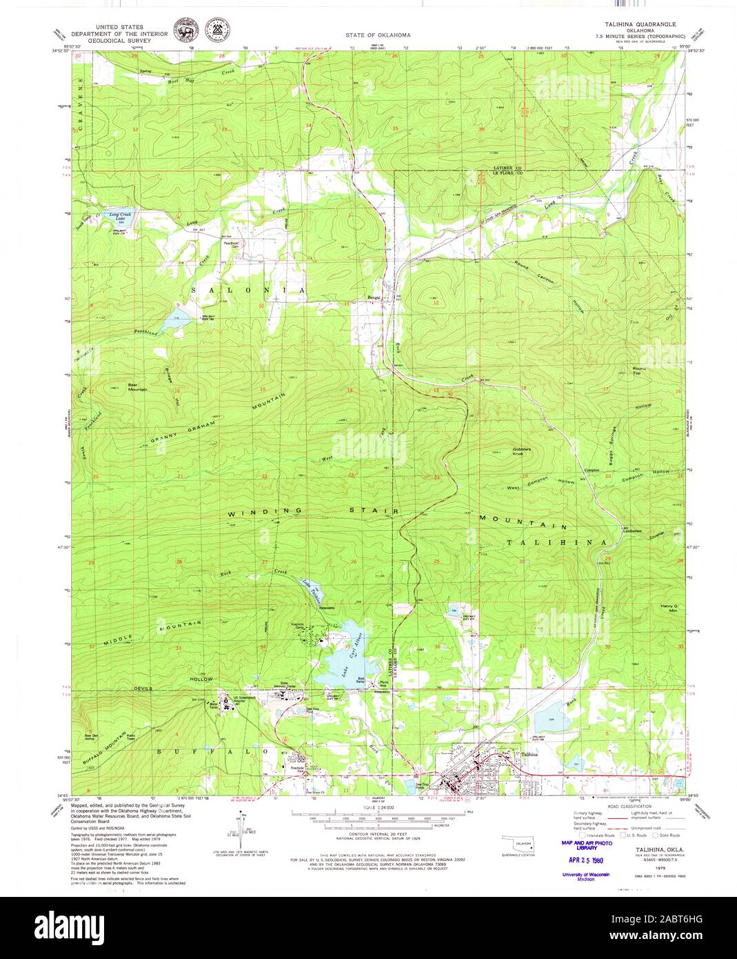Map of talihina hires stock photography and images Alamy