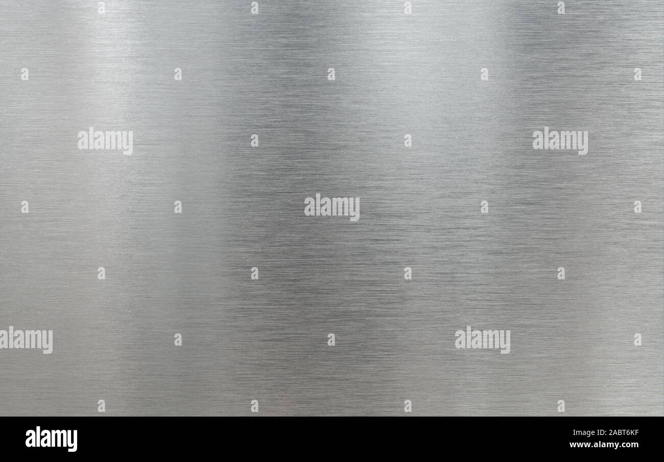 Real metal aluminum brushed texture background Stock Photo