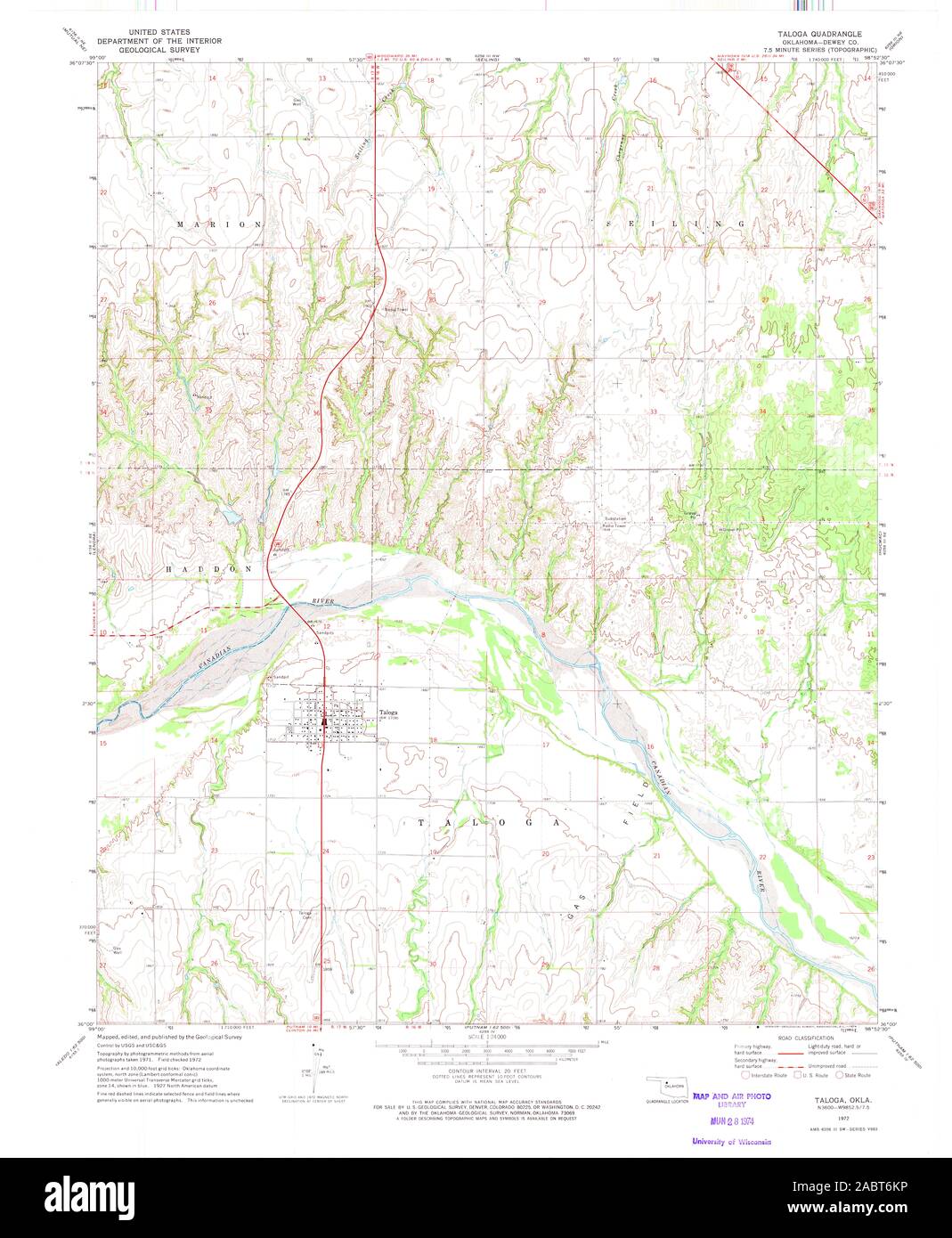 Map of taloga hires stock photography and images Alamy