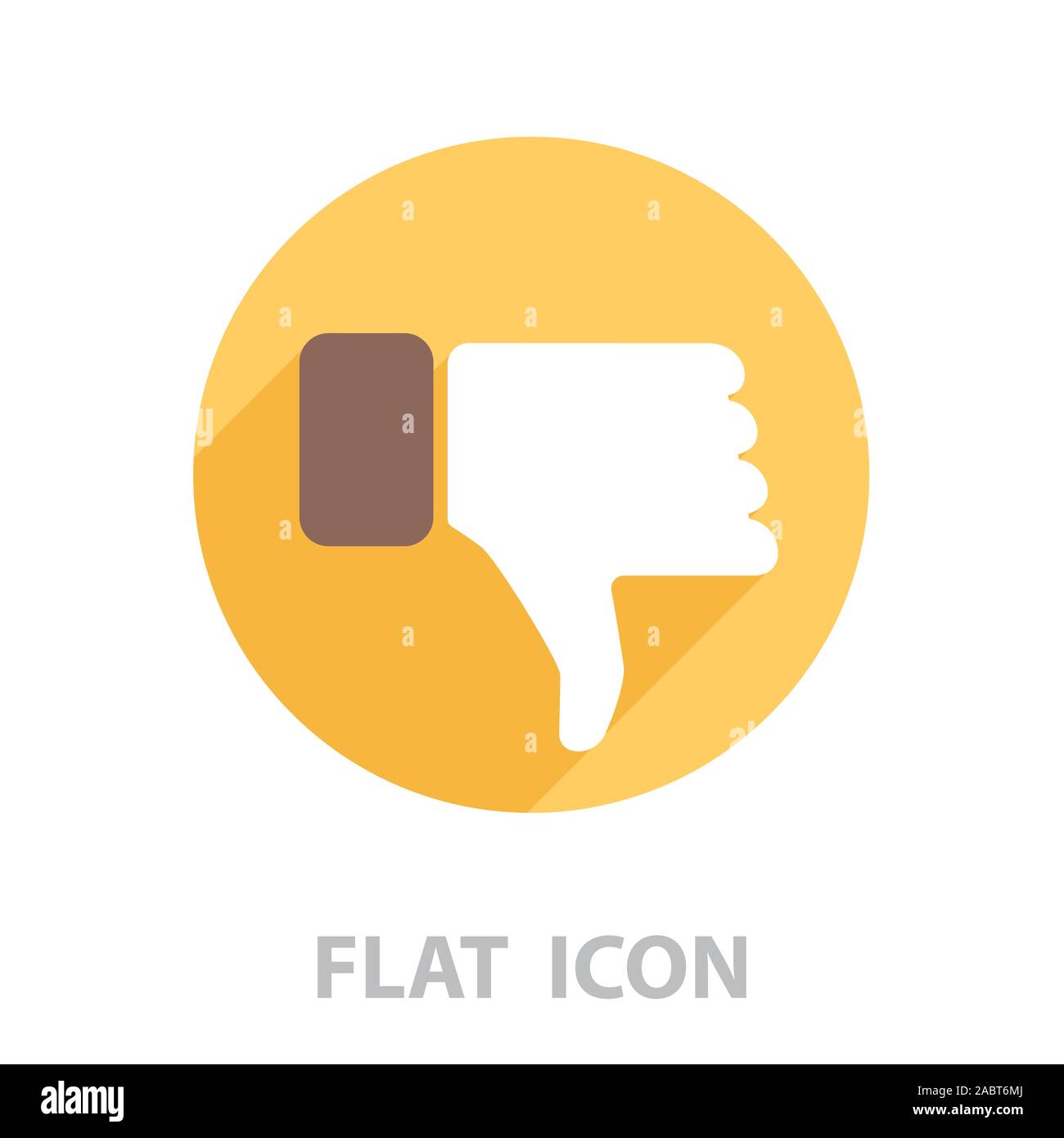 Vector hand with thumb down icon. vector illustration Stock Vector