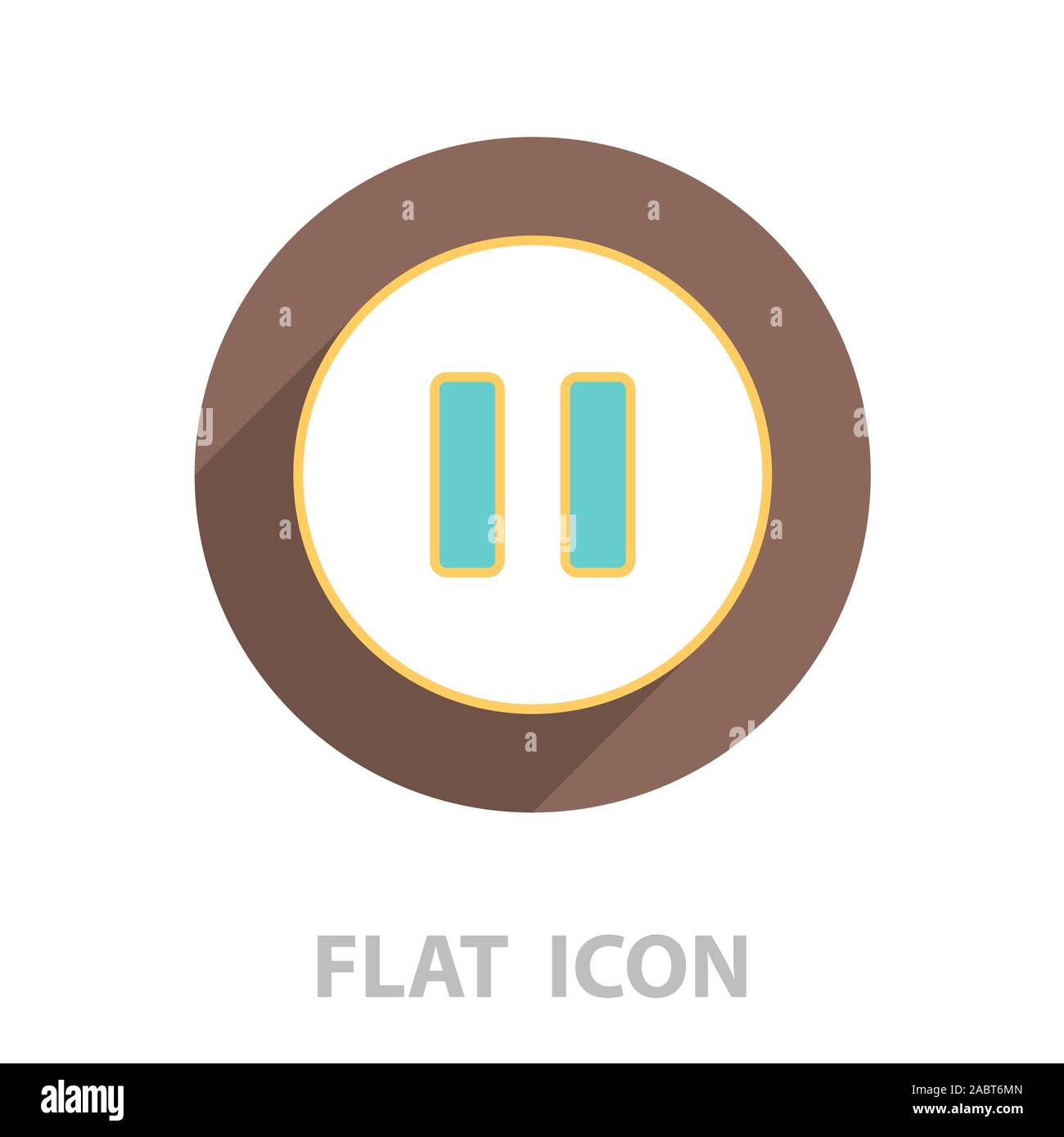 pause vector line icon Stock Vector Image & Art - Alamy