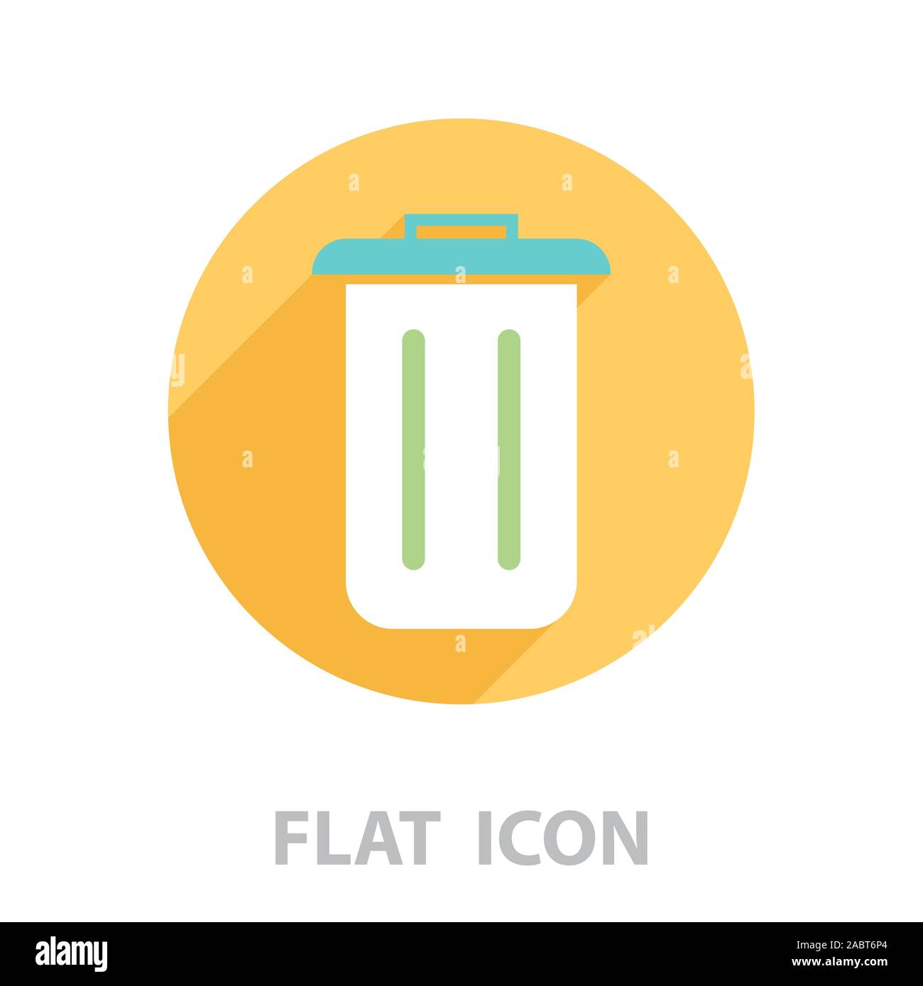 Trash can icon. vector illustration Stock Vector