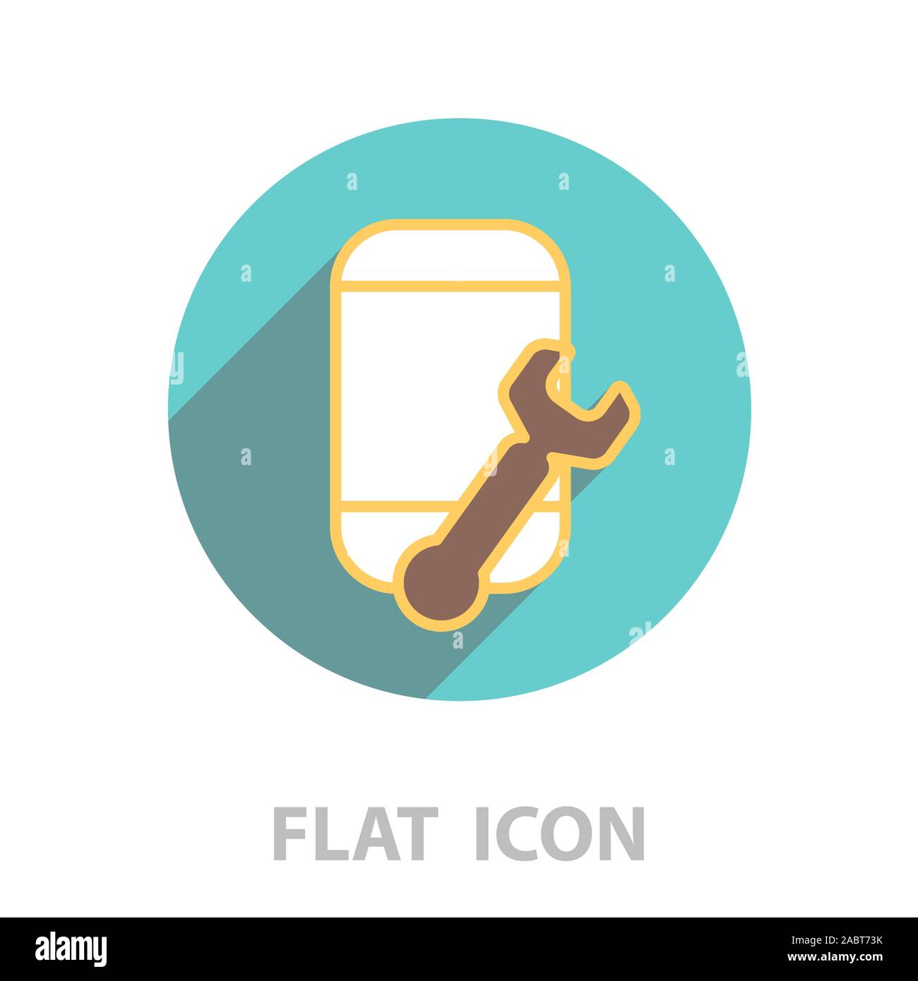 Setup smartphone icon. vector illustration Stock Vector