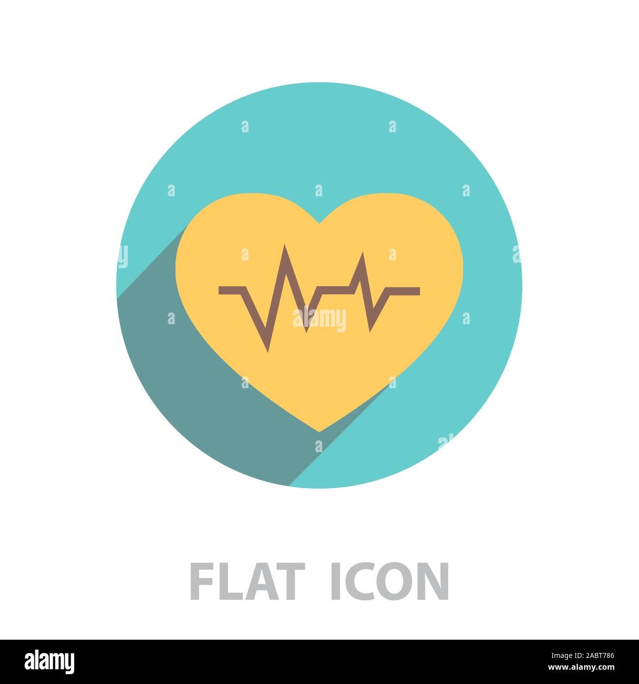 heartbeat vector icon. Stock Vector