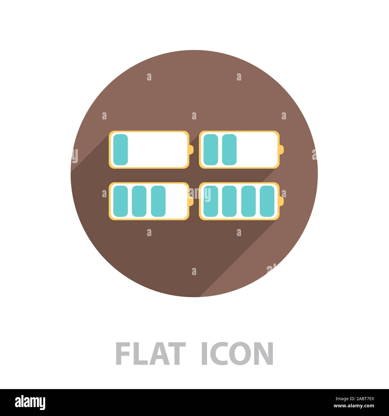 battery icon set. Vector illustration Stock Vector