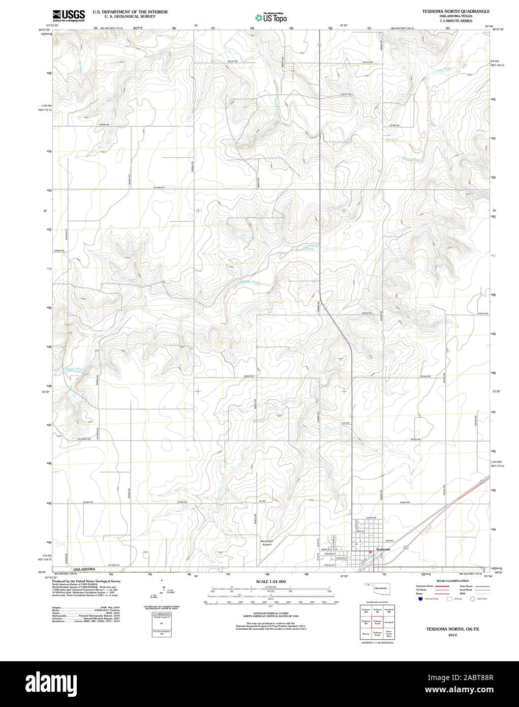 Map Of Texhoma High Resolution Stock Photography and Images Alamy